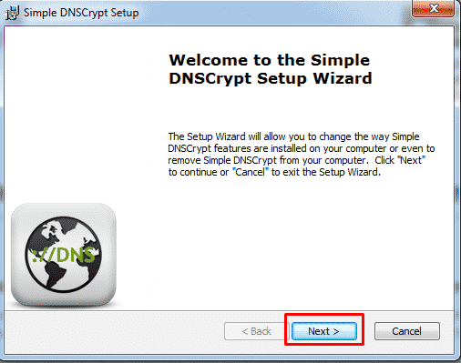 DNSCryot Install Windows